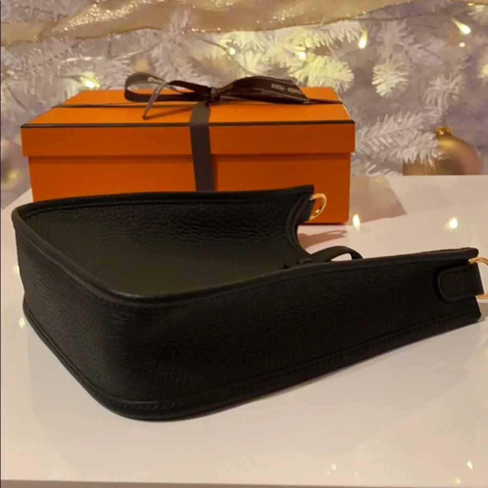 Hermès Evelyne 16 Bag (mini/TPM) Black and GHW